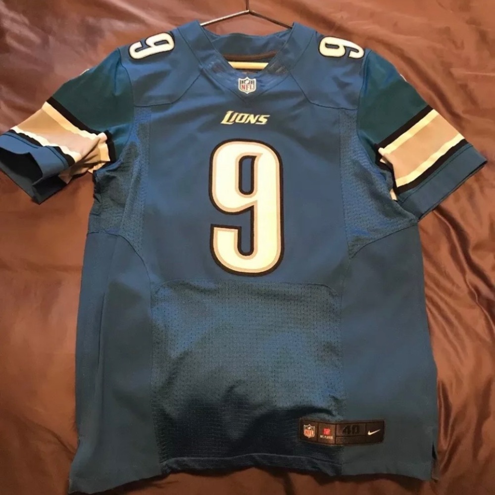 Nike Elite Matthew Stafford Detroit Lions Jersey